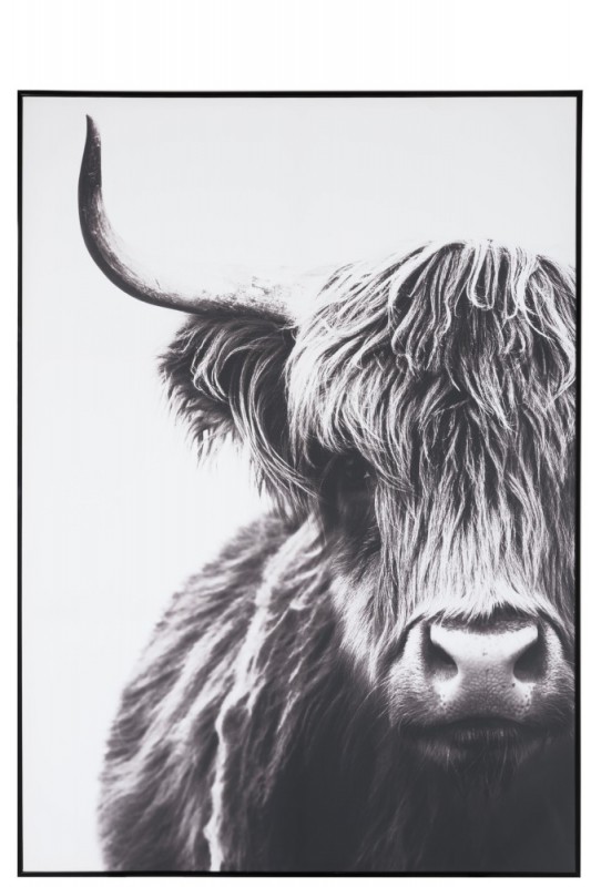 WALL DECO YAK PAPER BLACK AND WHITE